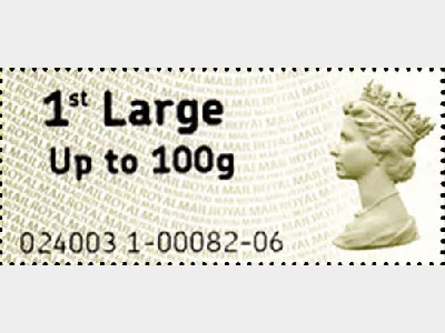 Post & Go Label - 1st Large