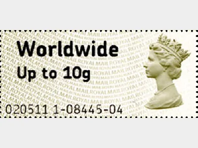 Post & Go Label - Worldwide 10g