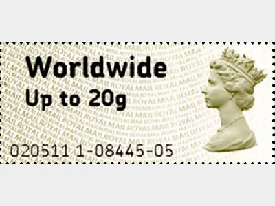 Post & Go Label - Worldwide 20g