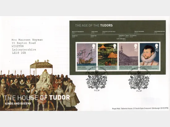 The Tudors: Miniature Sheet