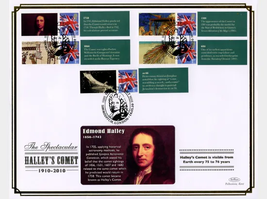 Halley's Comet [Commemorative Sheet]