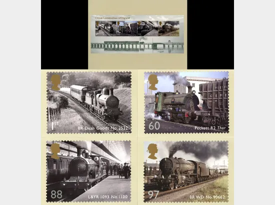 Classic Locomotives: Series No.1: Miniature Sheet