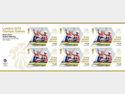 Rowing - Women's Pair: Olympic Gold Medal 1: Miniature Sheet