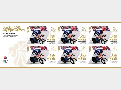 Cycling - Road - Men’s Individual Time Trial: Olympic Gold Medal 2: Miniature Sheet