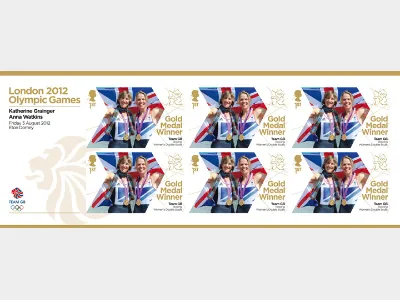 Rowing - Women's Double Sculls: Olympic Gold Medal 6: Miniature Sheet