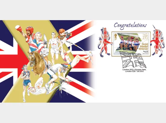 Rowing - Men's Four: Olympic Gold Medal 9: Miniature Sheet