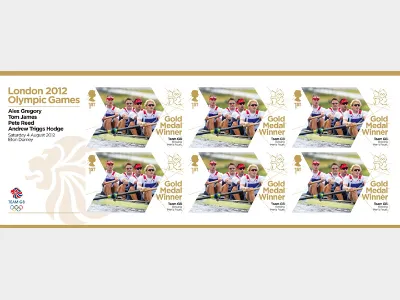 Rowing - Men's Four: Olympic Gold Medal 9: Miniature Sheet