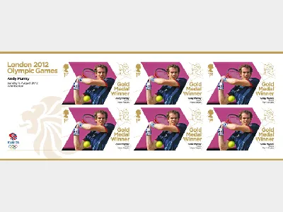 Tennis - Men's Singles: Olympic Gold Medal 16: Miniature Sheet