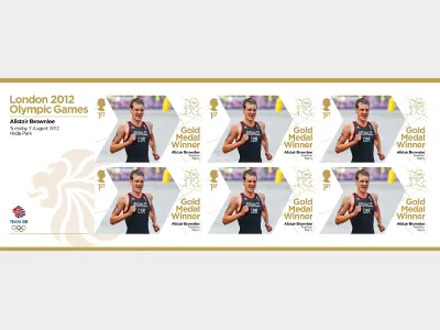 Men’s Triathlon - Olympic Gold Medal 19: Miniature Sheet