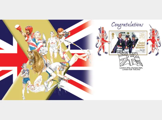 Equestrian - Team Dressage: Olympic Gold Medal 20: Miniature Sheet
