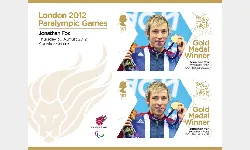 Swimming - Men's 100m Backstroke S7: Paralympic Gold Medal 2: Miniature Sheet