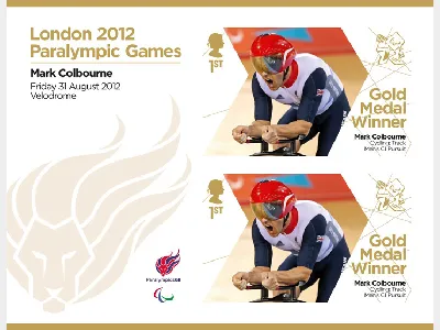 Track Cycling - Men's Individual C1 Pursuit: Paralympic Gold Medal 3: Miniature Sheet