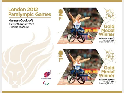 Athletics - Women's 100m T34: Paralympic Gold Medal 4: Miniature Sheet