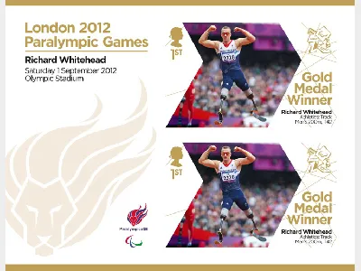 Athletics - Men's 200m T42: Paralympic Gold Medal 6: Miniature Sheet