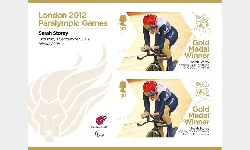 Cycling - Women's Individual C4-5 Time Trial: Paralympic Gold Medal 8: Miniature Sheet