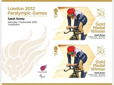 Cycling - Women's Individual C4-5 Time Trial: Paralympic Gold Medal 8: Miniature Sheet