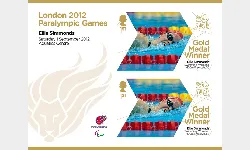Swimming - Women's 400m Freestyle S6: Paralympic Gold Medal 9: Miniature Sheet