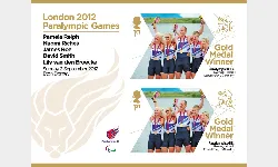 Rowing - Mixed Coxed Four LTAMix4+: Paralympic Gold Medal 10: Miniature Sheet