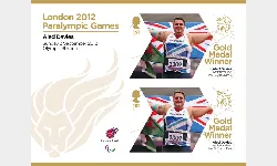 Athletics - Men's Discus F42: Paralympic Gold Medal 11: Miniature Sheet