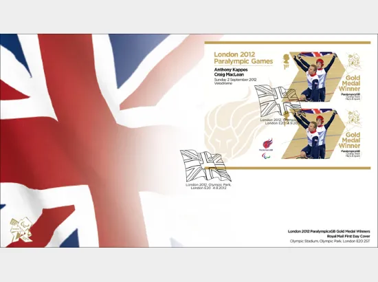 Cycling - Track Men's B Sprint: Paralympic Gold Medal 12: Miniature Sheet