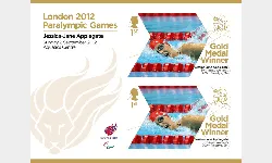 Swimming - Women's 200, Freestyle, S14: Paralympic Gold Medal 13: Miniature Sheet