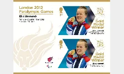 Swimming - Women's 200m Individual Medley, SM6: Paralympic Gold Medal 17: Miniature Sheet