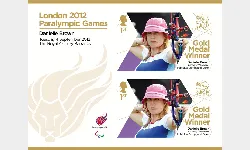 Archery - Women's Individual Compound - Open: Paralympic Gold Medal 19: Miniature Sheet