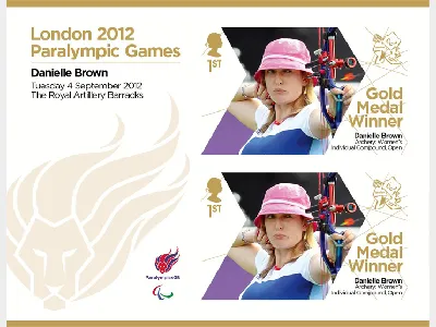 Archery - Women's Individual Compound - Open: Paralympic Gold Medal 19: Miniature Sheet