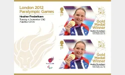 Swimming - Women's 100m Backstroke, S8: Paralympic Gold Medal 20: Miniature Sheet