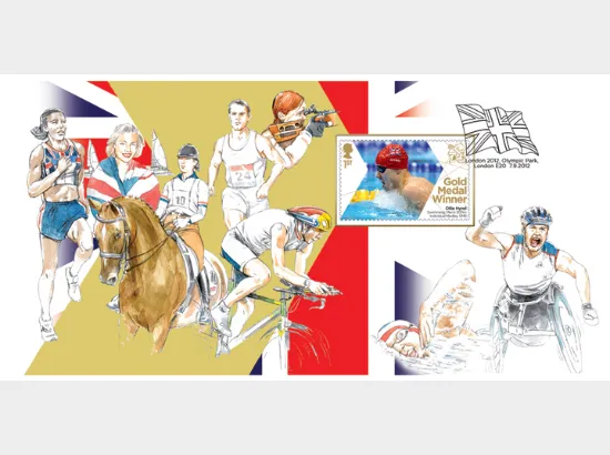 Swimming - Men's 200m Individual Medley, SM8: Paralympic Gold Medal 24: Miniature Sheet