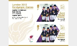 Equestrian - Team - Open: Paralympic Gold Medal 25: Miniature Sheet