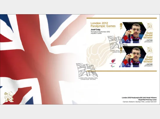 Swimming - Men's 400m Freestyle, S7: Paralympic Gold Medal 28: Miniature Sheet