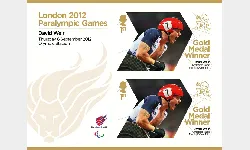 Athletics - Track - Men's 800m T54: Paralympic Gold Medal 30: Miniature Sheet