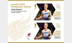 Athletics - Track- Men's100m T44: Paralympic Gold Medal 31: Miniature Sheet
