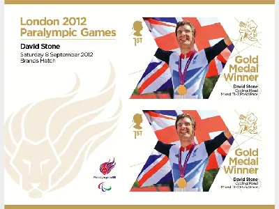 Cycling - Road - Men's Mixed T1-2 Road Race: Paralympic Gold Medal 33: Miniature Sheet