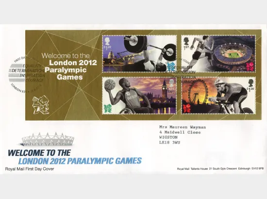 Welcome to the London 2012 Paralympic Games: Miniature Sheet
