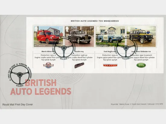British Auto Legends: Miniature Sheet