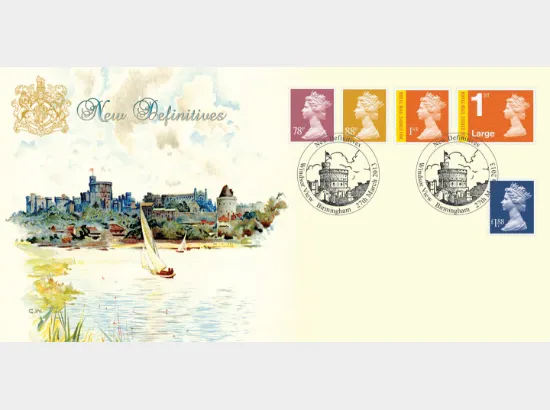 Machins (EP): 78p, 88p, 1st &  1st Large Signed For, £1.88