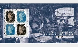 Penny Black: Europhilex Overprint: Miniature Sheet