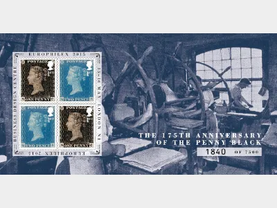 Penny Black: Europhilex Overprint: Miniature Sheet