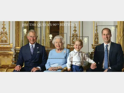 H M The Queen's 90th Birthday: Miniature Sheet