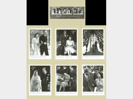 Platinum Wedding: Miniature Sheet