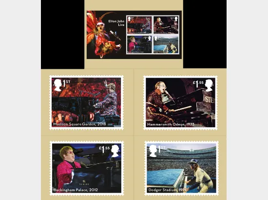 Elton John: Miniature Sheet