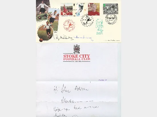 Stanley Matthews - Famous Footballer - Signed Cover & Letter