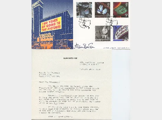 Alan Bates - Actor - Signed Cover & Letter
