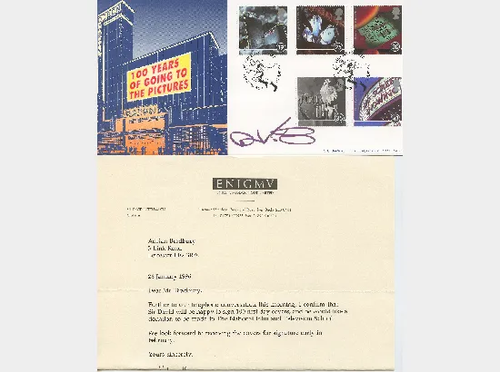 Sir David Puttnam - Director - Signed Cover & Letter