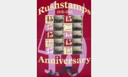 Rushstamps 45th Anniv (2) [Customised Sheet]