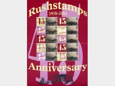 Rushstamps 45th Anniv (2) [Customised Sheet]