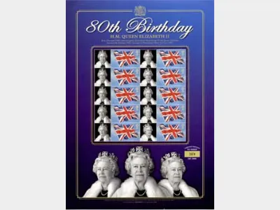 Queen's 80th Birthday [Customised Sheet]