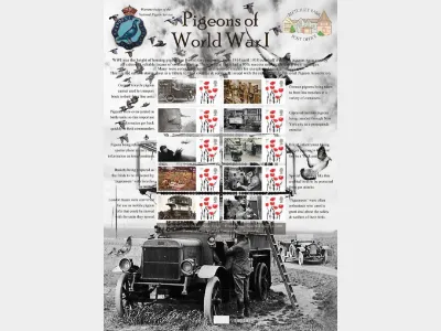 Pigeons of World War I [Customised Sheet]